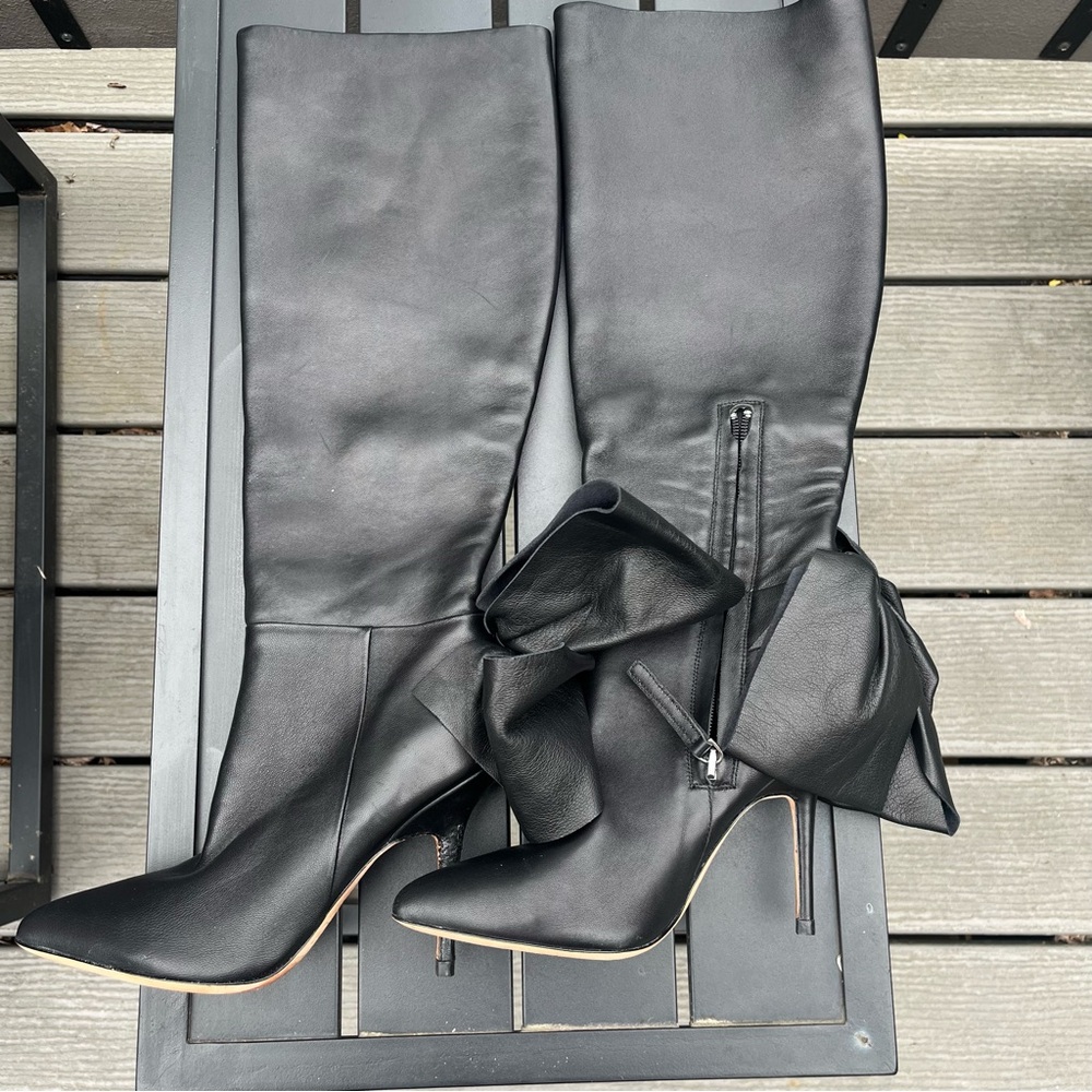 Aminah Abdul Jallil, Knee High Boots,  Black. Sz 6. New with defect - Picture 7 of 16